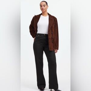 MADEWELL/Alexa Chung ‘The Alexa Dream Jean in Outridge Wash’ Black Bootcut Jeans